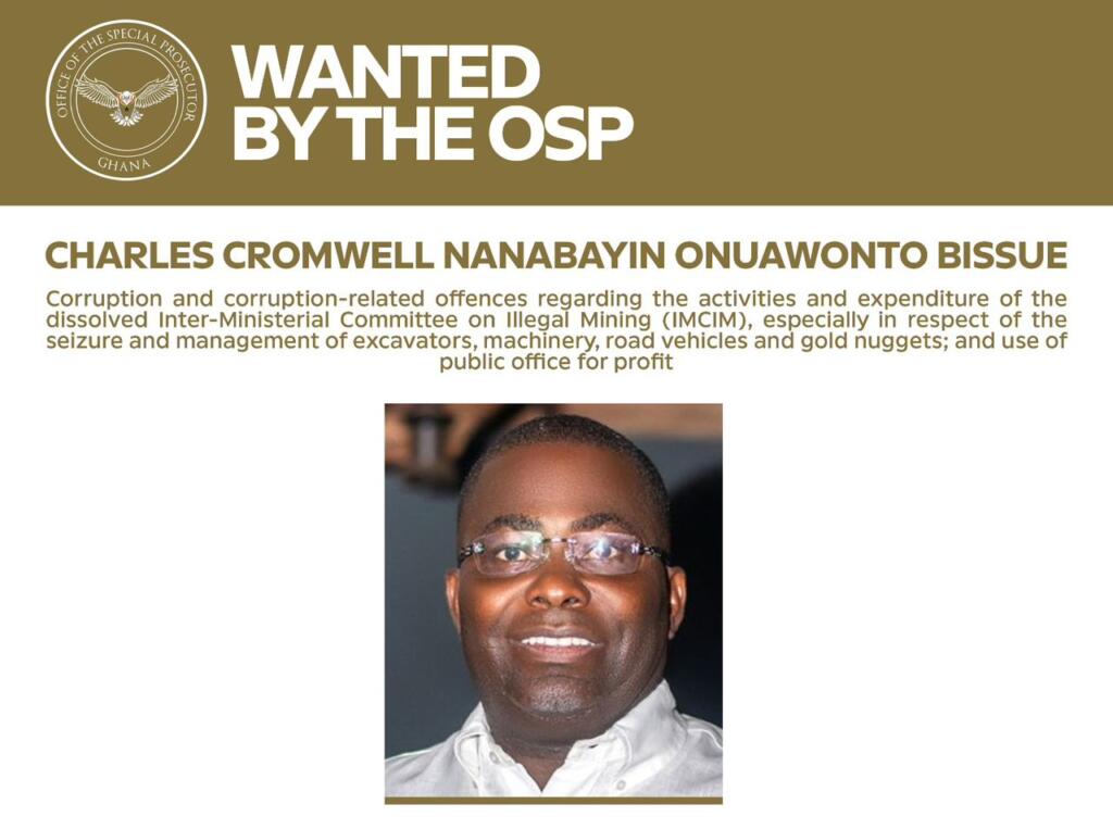 OSP declares Charles Bissue wanted