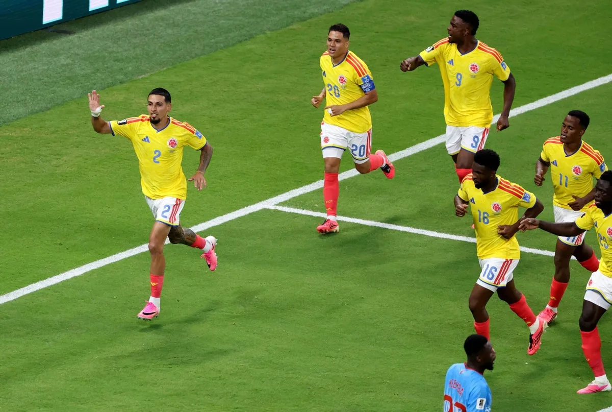 Colombia v DR Congo team news: both sides unchanged