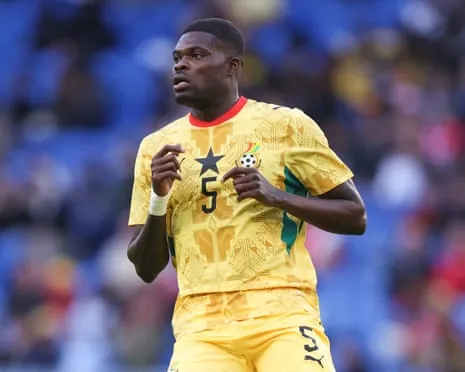 Thomas Partey during a recent friendly against Wales.