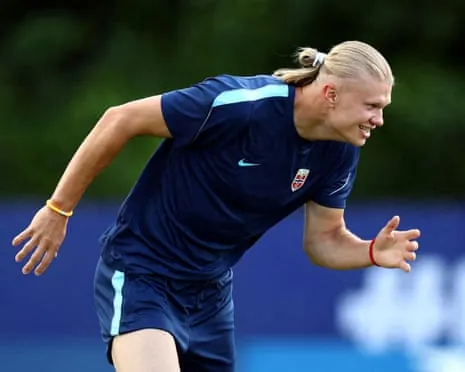 Erling Haaland in training