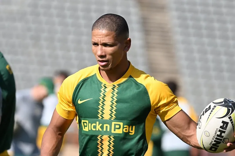Manie Libbok during a Springbok training session at Johannesburg Stadium this week.(Lefty Shivambu)