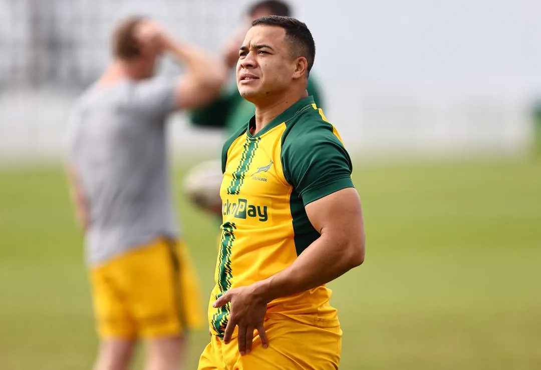 Cheslin Kolbe during the Springbok training.