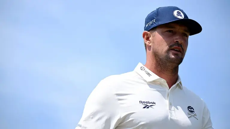 Bryson DeChambeau takes subtle swipe at Nick Faldo as Jackson Suber sets Open pace