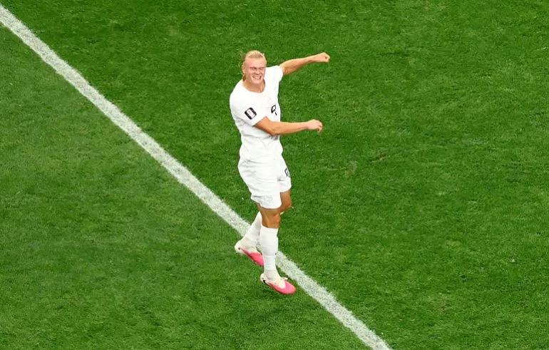 Haaland celebrates