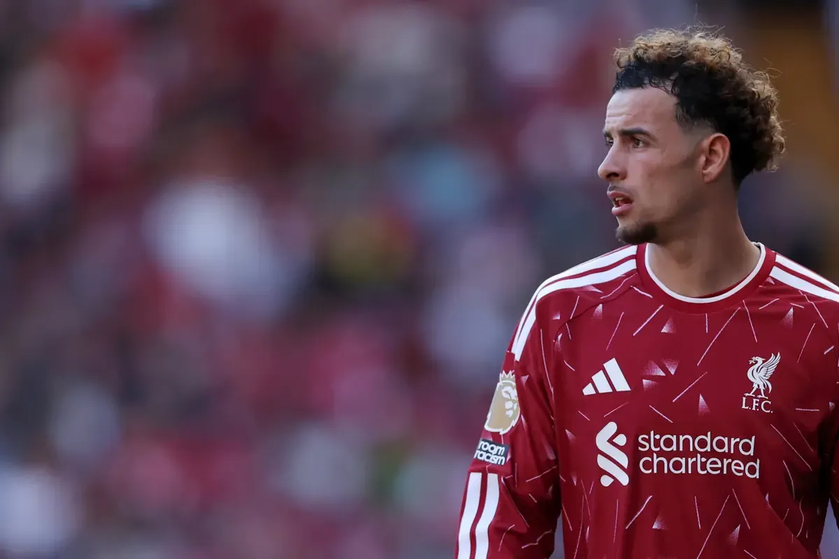 LIVERPOOL, ENGLAND - MAY 24: Curtis Jones of Liverpool during the Premier League match between Liverpool and Brentford at Anfield on May 24, 2026 in Liverpool, England. (Photo by Naomi Baker/Getty Images) (Inter links)