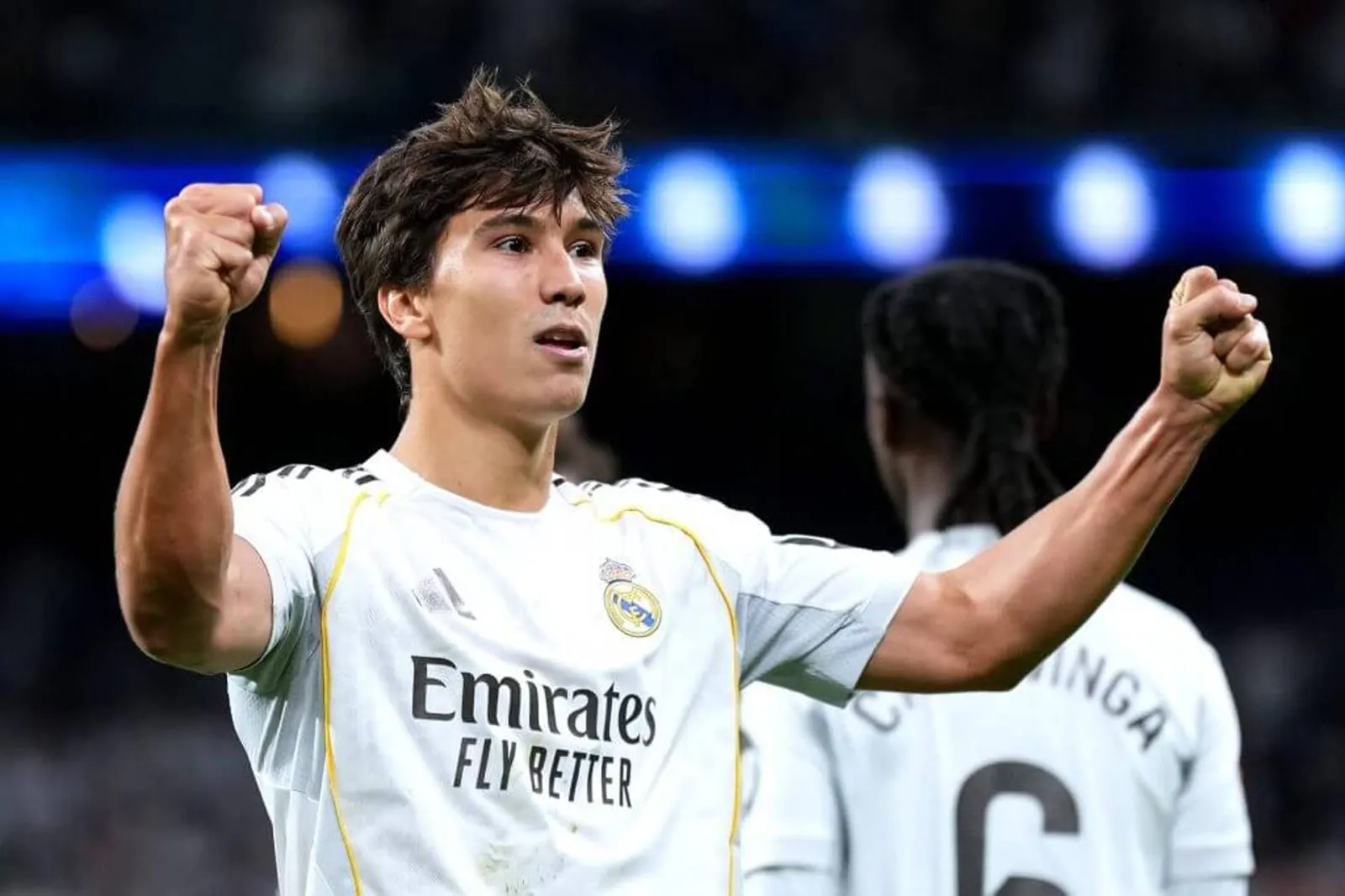 Garcia celebrating