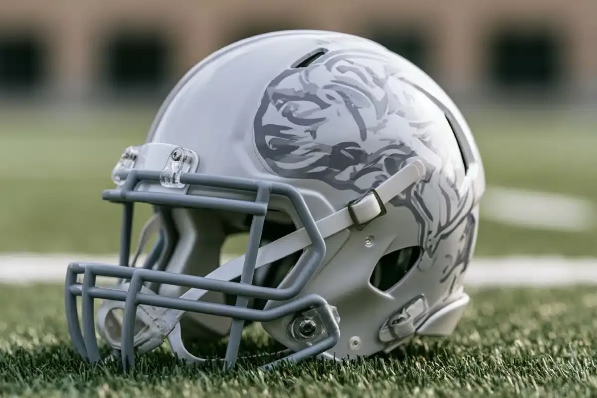 This shows a football helmet.