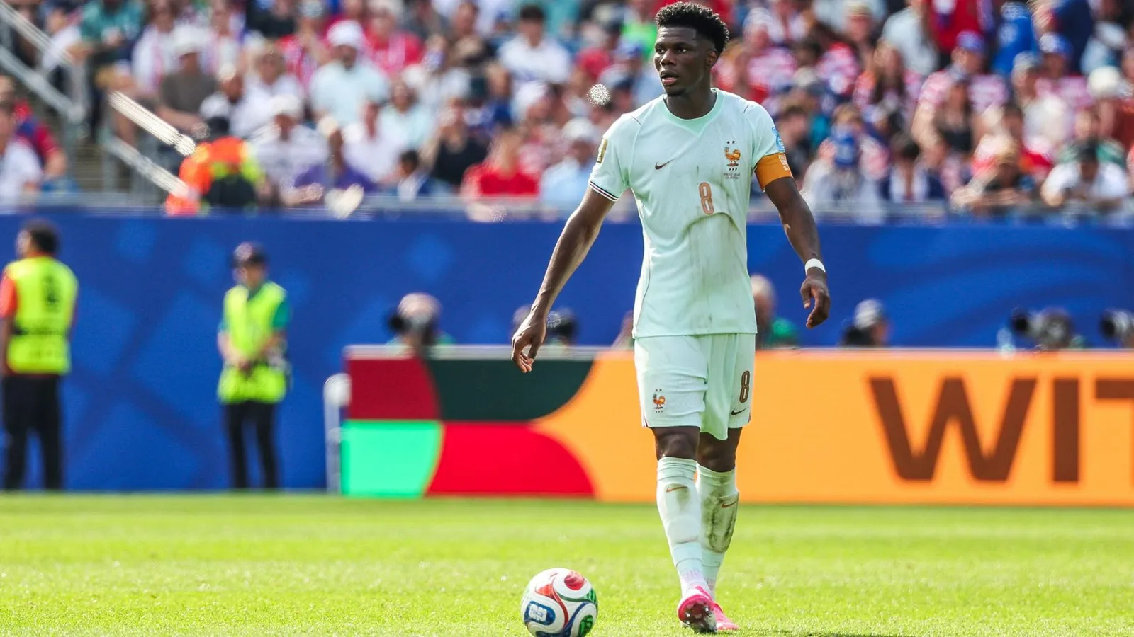 Aurélien Tchouaméni in action for France against Norway
