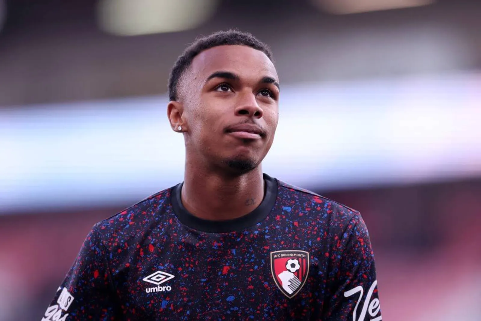 Kroupi in a Bournemouth warm-up top.