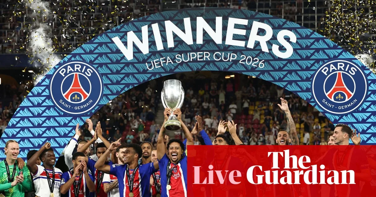 Paris St-Germain 2-1 Aston Villa: French side win back-to-back Uefa Super Cup titles