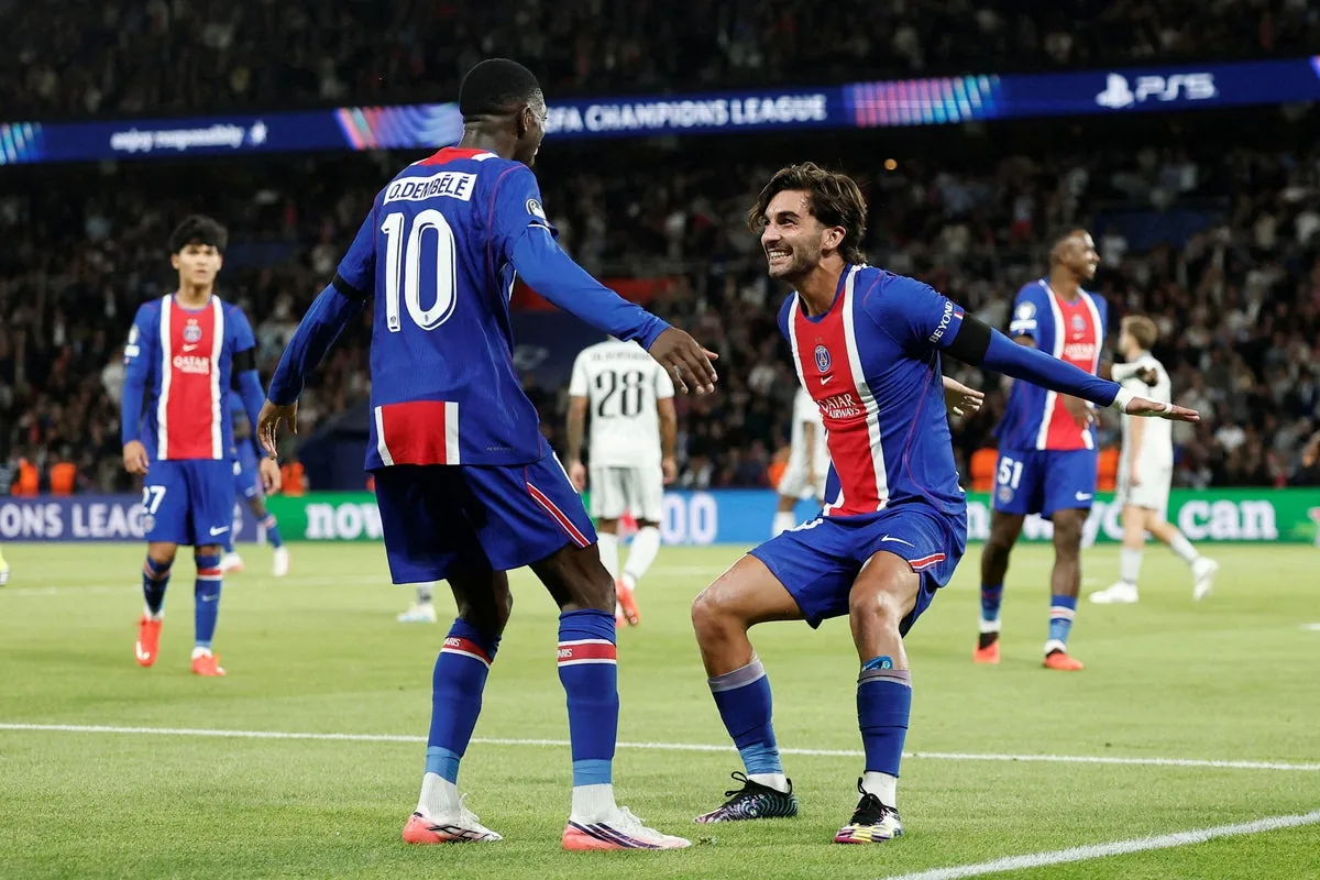 Paris St-Germain 6-1 Slovan Bratislava: Ferran Torres hat-trick gets PSG title defence off to winning start