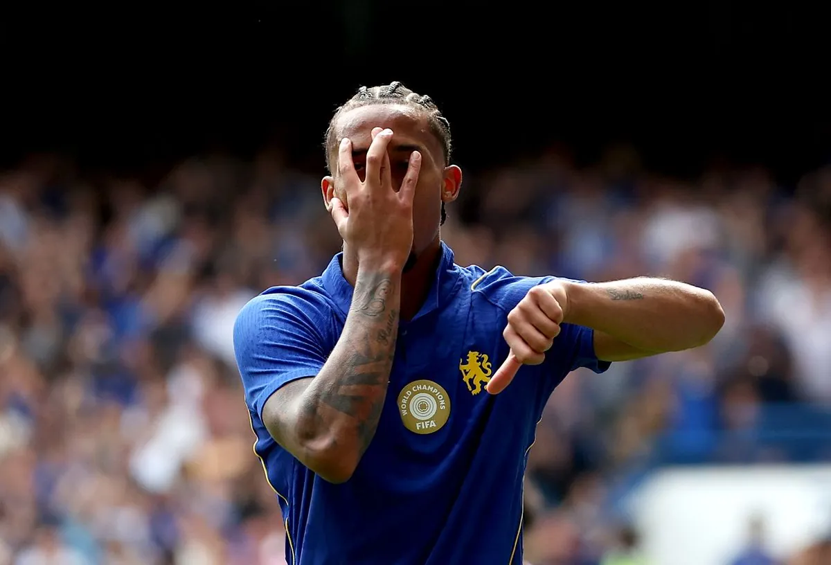 Joao Pedro celebrates